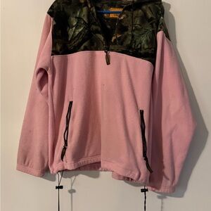 Pink and Camouflage Women's Hoodie